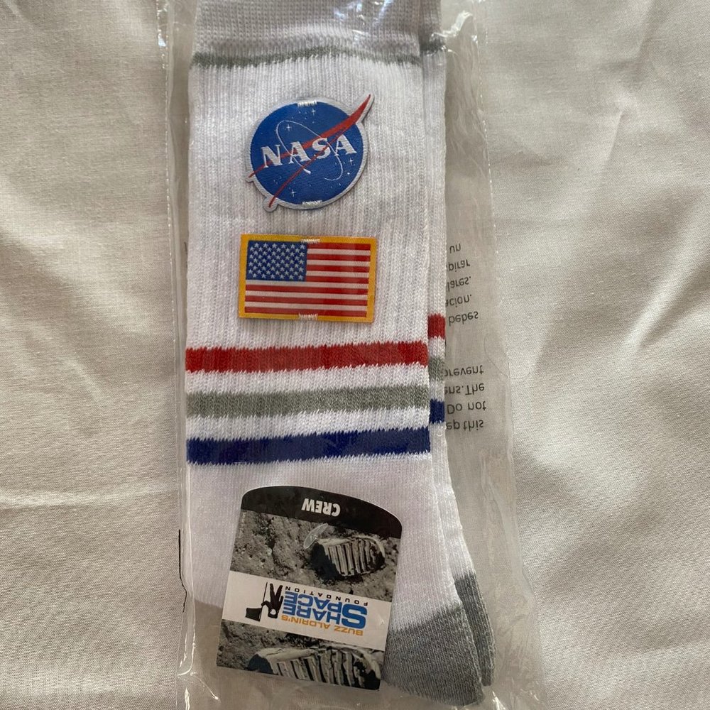 Buzz Aldrin's Share Space NASA Socks